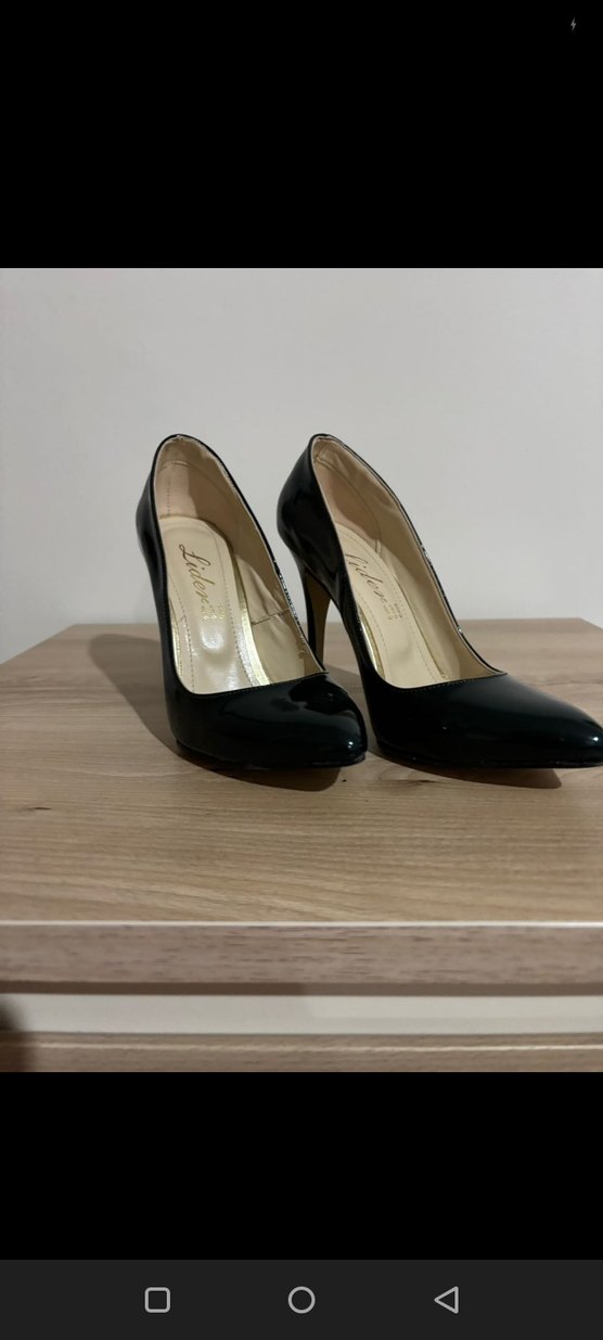 Stiletto Topuklu Kadın Ayakkabı koyu yesil - Görsel 2