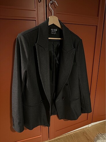 Kareli blazer ceket