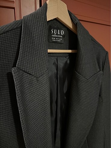 Suud Collection Kareli blazer ceket