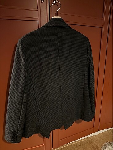 36 Beden Kareli blazer ceket