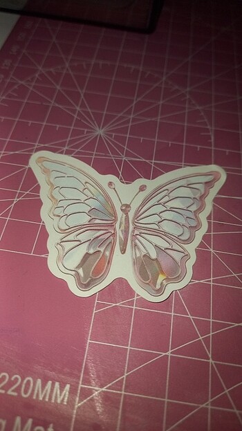 Kelebek sticker(fiyatı 10 değil 4 tl 10 tl aşağısı olmadığı icin