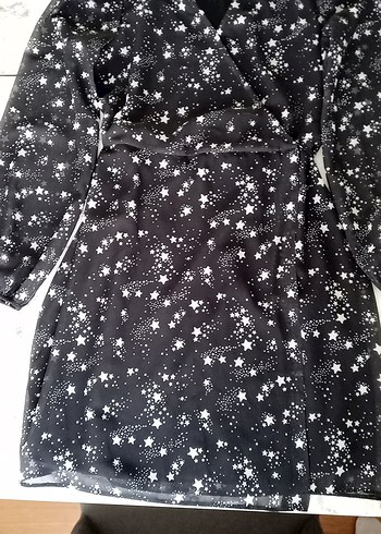 yıldızlı siyah elbise - Görsel 2