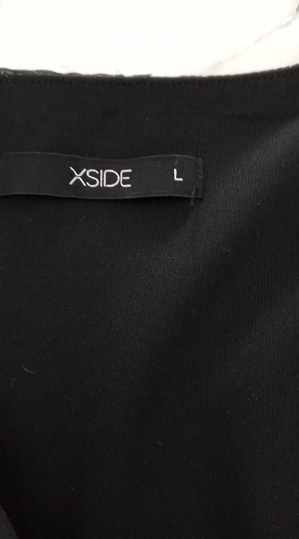 yıldızlı siyah elbise - Görsel 5