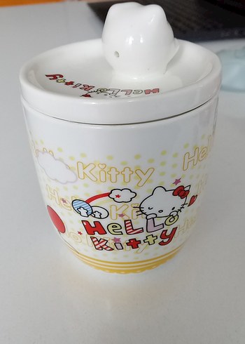 Hello Kitty Kapaklı Seramik Kupa - Görsel 2