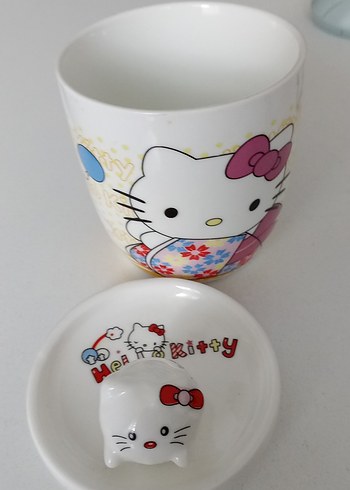 Hello Kitty Kapaklı Seramik Kupa - Görsel 6