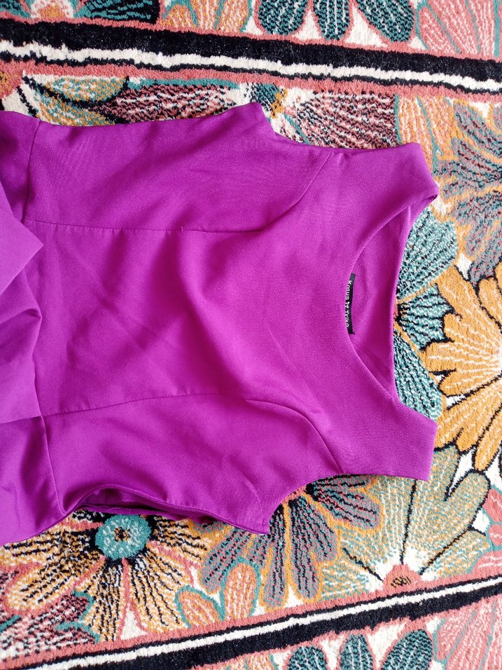 Mor Midi Kadın Abiye Elbise - Görsel 4