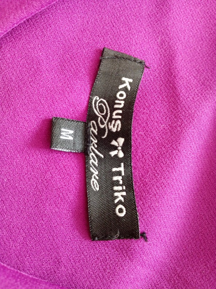 Mor Midi Kadın Abiye Elbise - Görsel 5