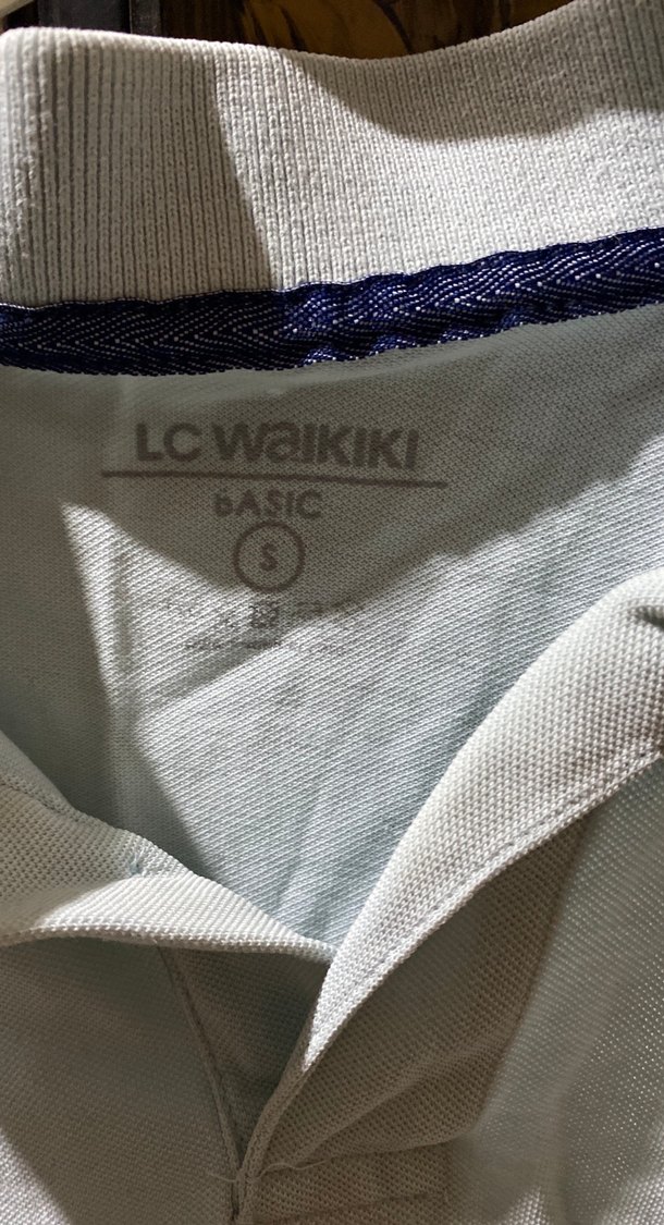 Erkek Beyaz Keten Polo Tişört - Görsel 2