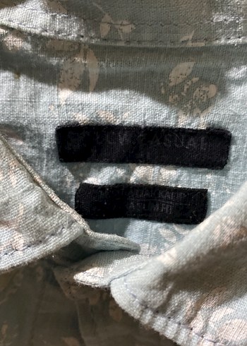 Gri Keten Erkek Gömlek Uzun Kollu Bol Kesim - Görsel 2