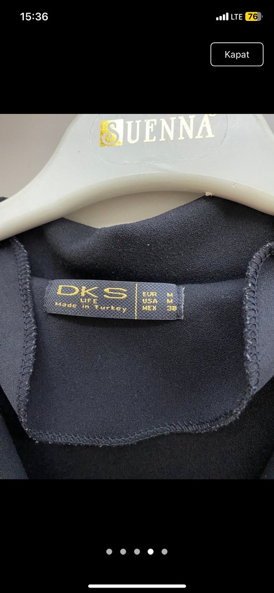 Kadın Siyah Uzun Tulum Kemerli - Görsel 4