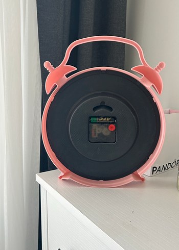 Ikea Pembe Retro duvar ve masa saati pembe çocuk odası