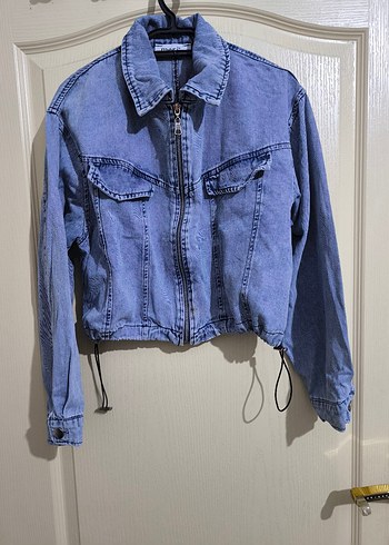 Mavi Düğmeli Midi Denim Ceket - Görsel 2