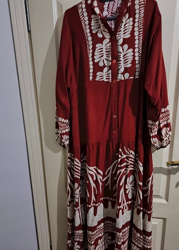 Kiremit uzun elbise - Görsel 2