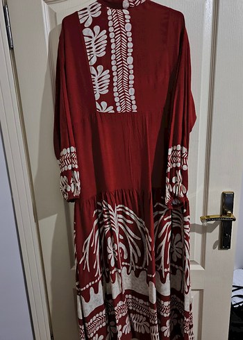 Kiremit uzun elbise - Görsel 3