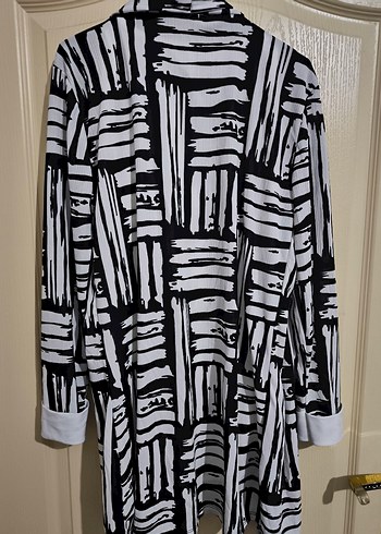 Zebra Desenli Uzun ceketli takım - Görsel 2