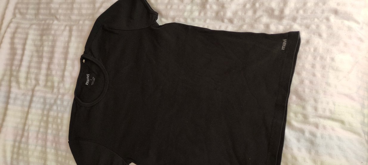 Mavi Siyah Baskılı Tişört S Beden - Görsel 2