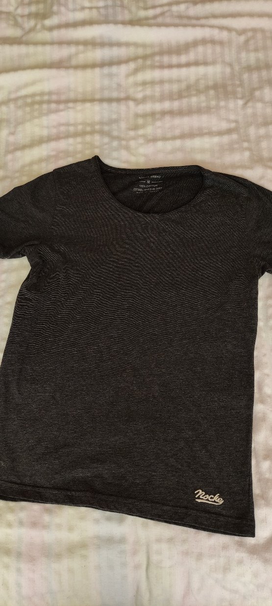 Mavi Siyah Baskılı Tişört S Beden - Görsel 4