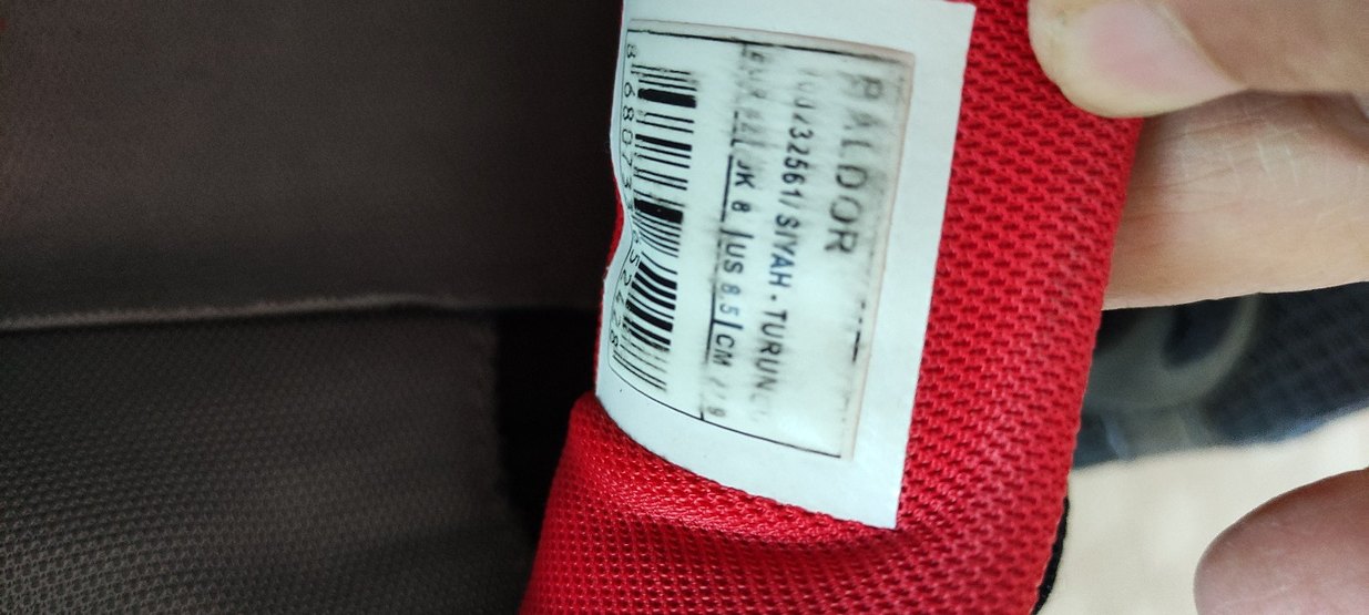 Çok Renkli Spor Ayakkabı Velcro Detaylı - Görsel 3