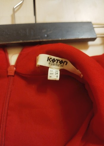 Koton kırmızı elbise - Görsel 2