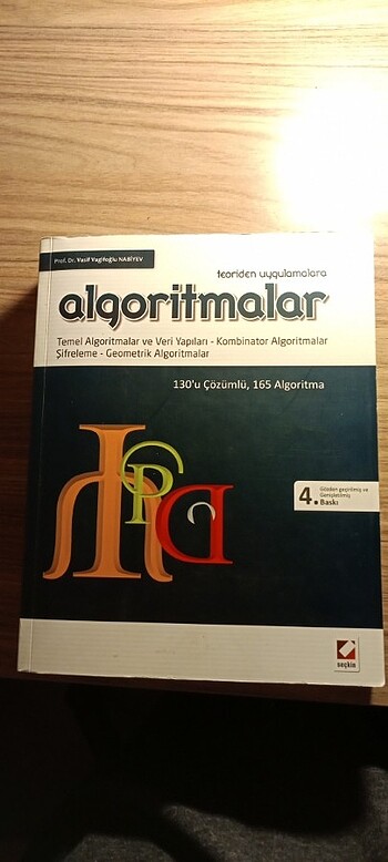 Teoriden uygulamalara algoritmalar kitabı (Prof. Dr. Vasif Vagif