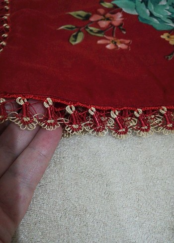  Beden bordo Renk Çeyizlik yazma