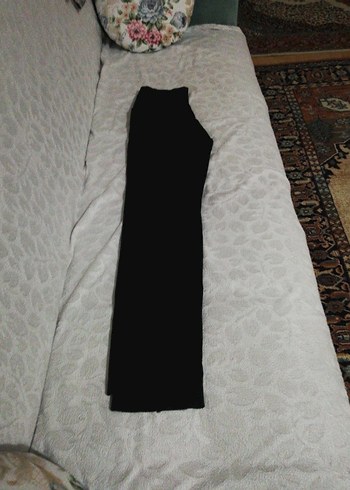 Siyah Unisex kumaş okul pantolonu