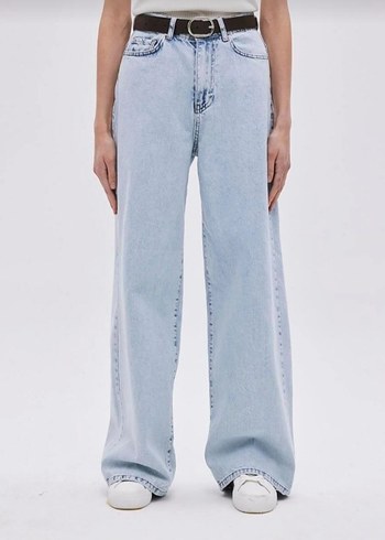 Yüksek Bel Wide Leg Jeans - Görsel 2