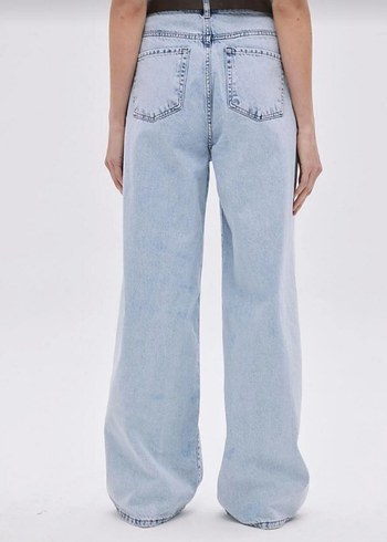 Yüksek Bel Wide Leg Jeans - Görsel 3