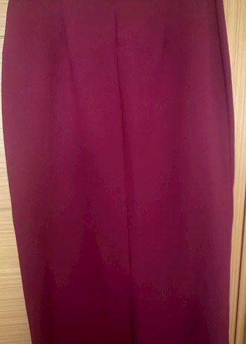 Bordo Düğmeli Uzun Kollu Kadın Takım - Görsel 3