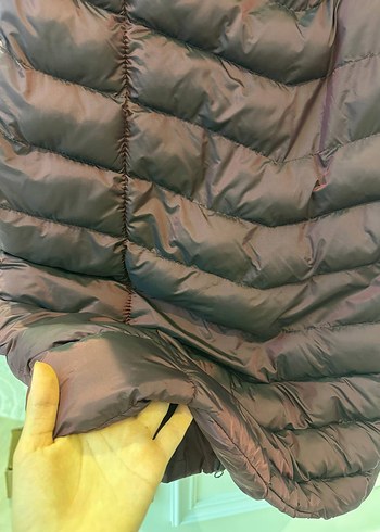 Bordo Kürklü Midi Yelek uzun - Görsel 4