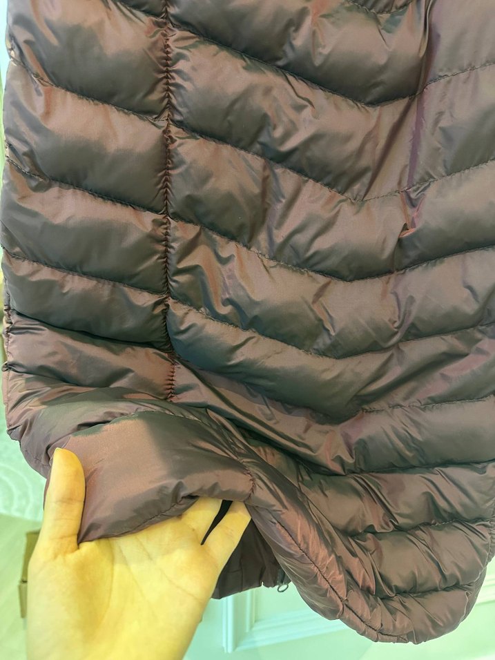 Bordo Kürklü Midi Yelek uzun - Görsel 4