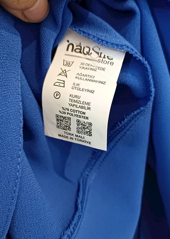 mavi Kadın ikili tesettür abiye Takım - Görsel 5