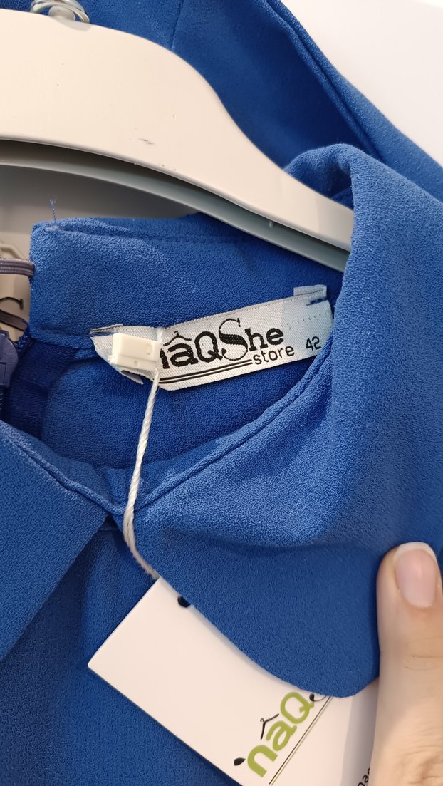 mavi Kadın ikili tesettür abiye Takım - Görsel 4