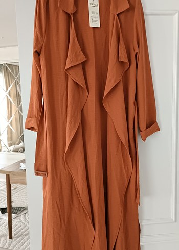 Kadın Kemerli Uzun Trençkot kap tunik - Görsel 3