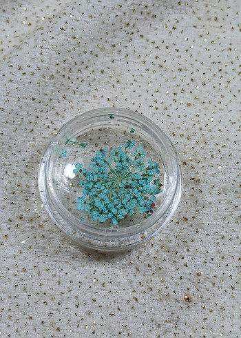 Renkli Kurutulmuş Çiçek Tırnak Süsleri - Görsel 8