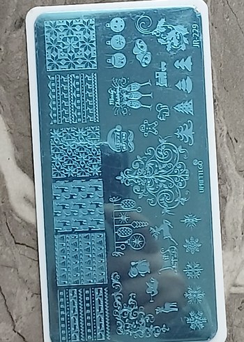 Yılbaşı Temalı Tırnak Dekorasyon Plakası -Stamping baskı plakası - Görsel 2