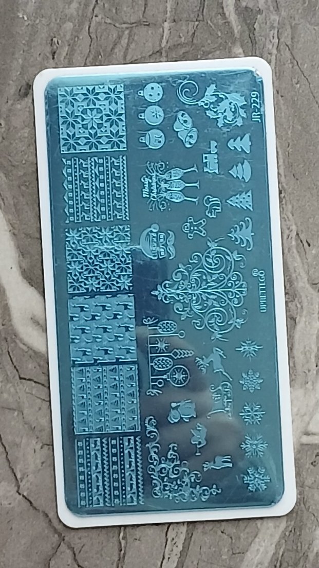 Yılbaşı Temalı Tırnak Dekorasyon Plakası -Stamping baskı plakası - Görsel 2