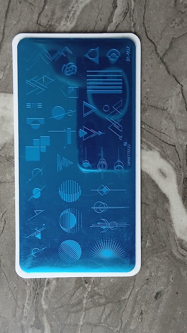 Geometrik  Tırnak Süsleme Plakası-Stamping Plakaları - Görsel 2
