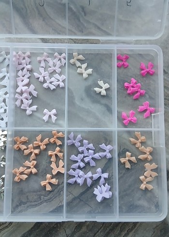 Kurdeleli Kalpli Kelebekli Tırnak Chramları - Görsel 4