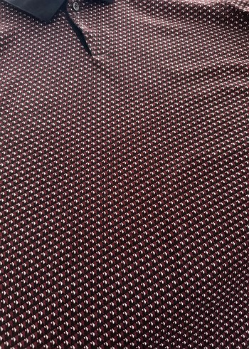 BOSS Bordo kısa Kollu Slim Fit Polo Tişört - Görsel 2