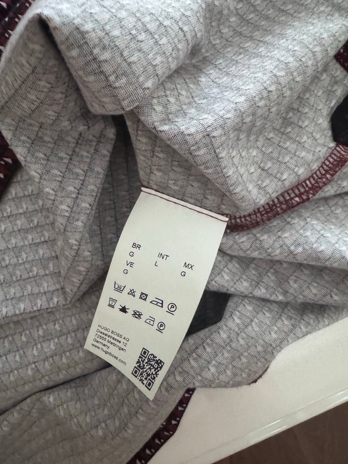 BOSS Bordo kısa Kollu Slim Fit Polo Tişört - Görsel 5