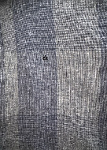 Calvin Klein Gri uzun  Kollu Denim Gömlek - Görsel 5