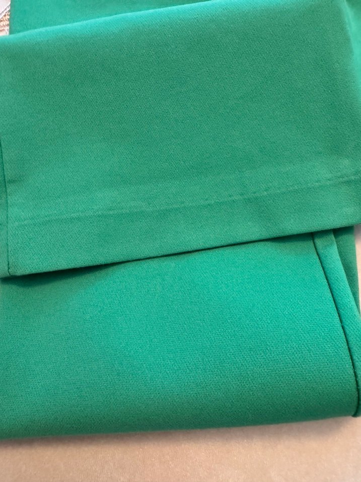 Zara Yeşil Midi Kumaş Kadın Pantolon - Görsel 3