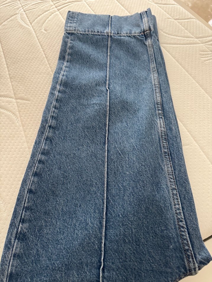 Gri Tonlu Kadın Midi Denim Pantolon - Görsel 3