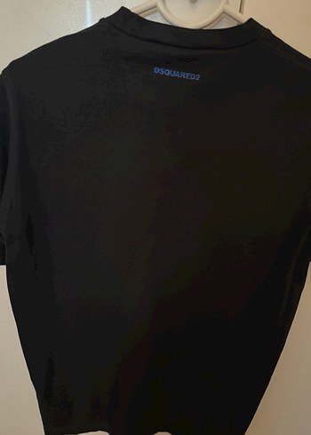 Siyah ICON Baskılı dsquared2 bayan dar kesim tişört - Görsel 3