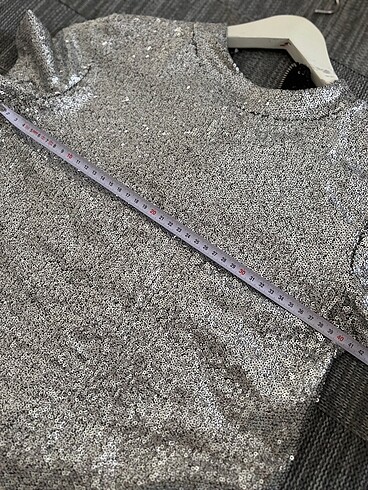 Zara payetli bluz - Görsel 4