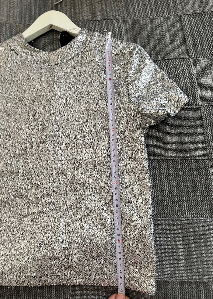 Zara payetli bluz - Görsel 5