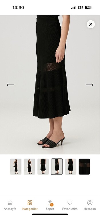 Beymen Club triko etek - Görsel 3