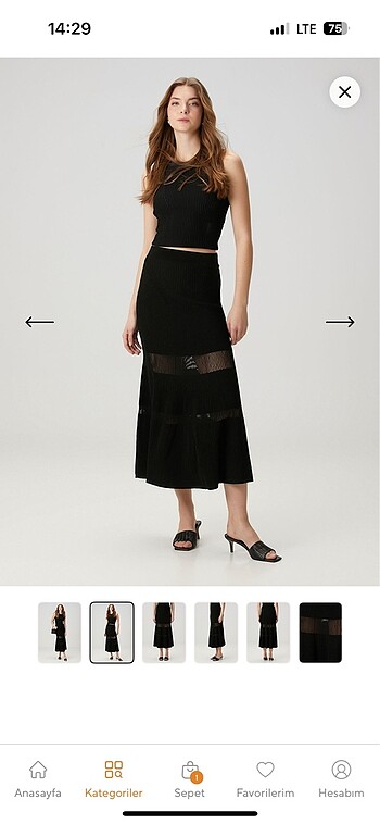 Beymen Club triko etek - Görsel 5