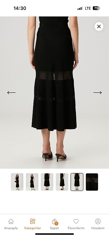 Beymen Club triko etek - Görsel 4